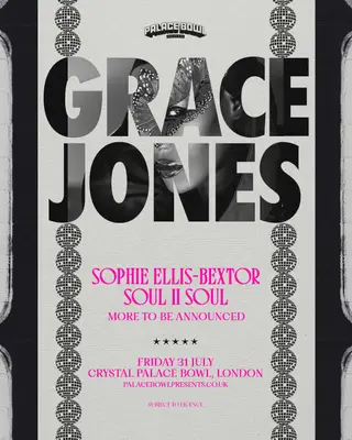 Palace Bowl presents - Grace Jones at Crystal Palace Park
