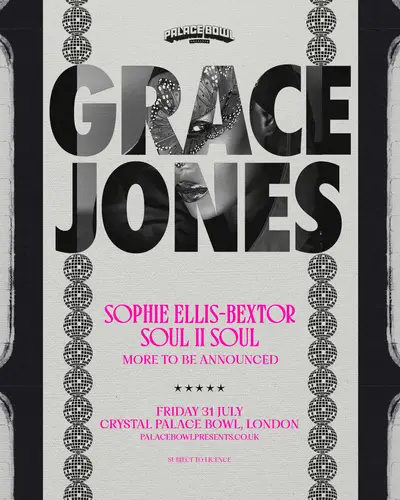 Palace Bowl presents - Grace Jones - EDM event at Crystal Palace Park in London