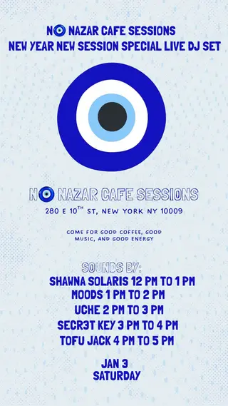 No Nazar New Year New Session Special Live DJ set at TBA - No Nazar Cafe