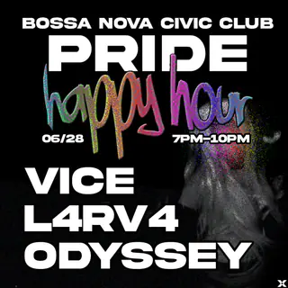 Pride Happy Hour with XCANICA* NYC at Bossa Nova Civic Club Pride Happy Hour with XCANICA* NYC at Bossa Nova Civic Club