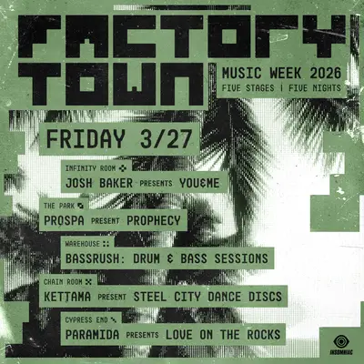 Factory Town Music Week 2026 (Friday Pass) - EDM event at Factory Town in Detroit