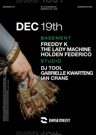 Freddy K / The Lady Machine / Holden Federico / DJ TOOL / Gabrielle Kwarteng / Ian Crane at BASEMENT