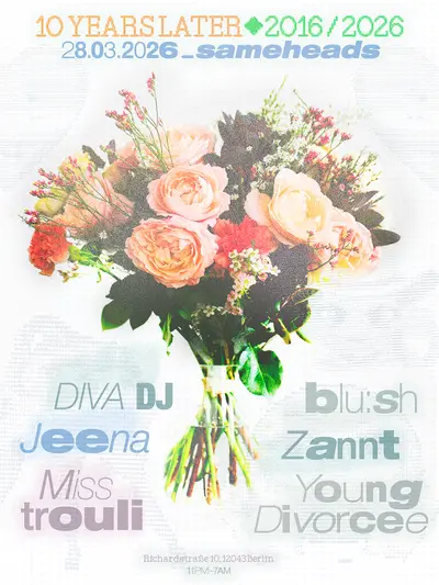 Blu:sh invites Diva DJ, Jeena, Miss Trouli, Young Divorcee, ZANNT - EDM event at Sameheads in Berlin