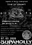 Olivia FX (live concert) & Monsters of Jungle (jungle/d&b-party) thumbnail