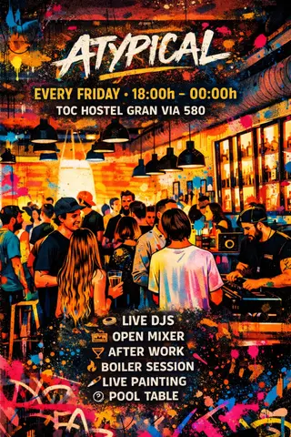 ATYPICAL: Afterwork + Open Mixer + Boiler Session with by Other Side at TOC Hostel