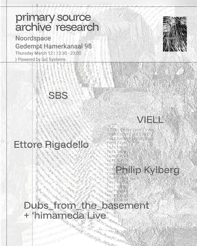 Primary Source Archive Research Primary Source Archive Research - EDM event at Noordspace in Amsterdam