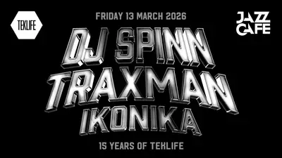 15 Years of TEKLIFE: DJ Spinn x Traxman - EDM event at The Jazz Cafe in London