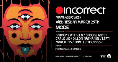 Incorrect Music MMW Showcase - EDM event at MODE Downtown Miami in Miami
