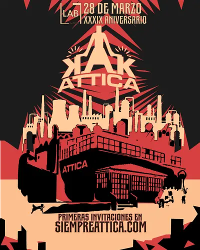 ATTICA XXXIX Aniversario - EDM event at LAB theCLUB in Madrid