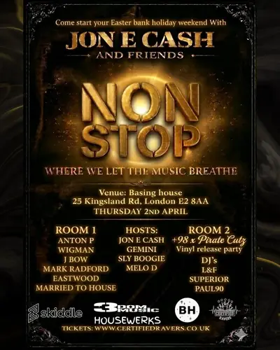 JON E CASH AND FRIENDS - EDM event at Basing House in London