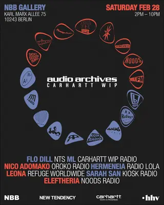 Carhartt WIP Audio Archives Launch at NBB Gallery