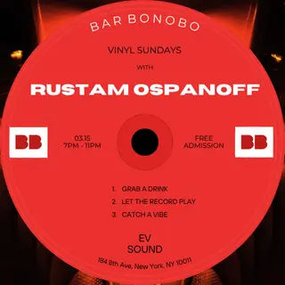 Vinyl Sundays: Rustam Ospanoff at Bar Bonobo