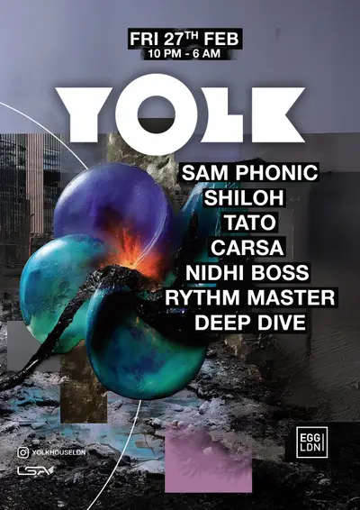 YOLK: House & Tech-House Nights - EDM event at Egg London in London