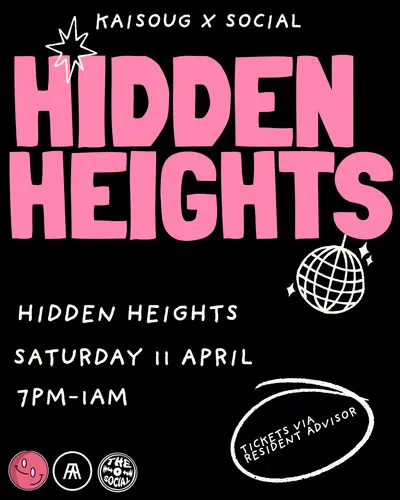 Residents Party KAISOUG X THE SOCIAL - EDM event at Hidden Heights Creative Studio in Newcastle