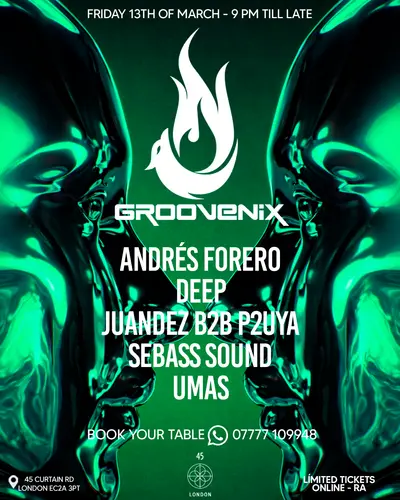 Groovenix - First Edition - EDM event at 45 London in London