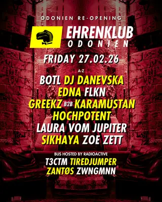 EhrenKlub in Odonien #26 / RE-OPENING at Odonien