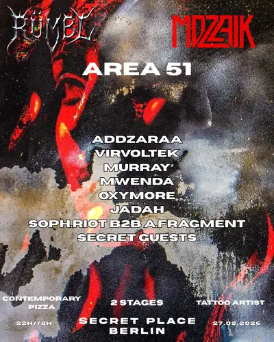 AREA 51 - EDM event at TBA - Secret Location in Berlin