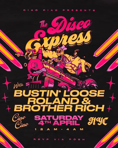 The Disco Express: NYC The Disco Express: NYC - EDM event at Ciao Ciao in New York City