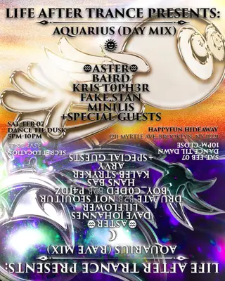 LIFE AFTER TRANCE PRESENTS: AQUARIUS (DAY MIX) at Happyfun Hideaway