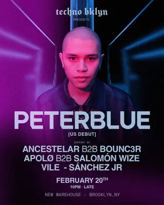 Peter Blue USA DEBUT at TBA -  New warehouse 