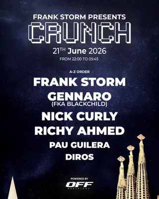 CRUNCH x OFF: Richy Ahmed, Blackchild, Nick Curly, Frank Storm at Safari Disco Club
