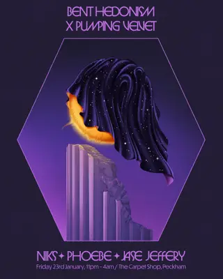 Pumping Velvet x Bent Hedonism with NIKS, Phoebe & Jase Jeffery at The Carpet Shop