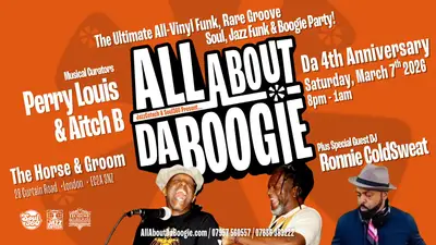All About Da Boogie 4th Anniversary party - EDM event at The Horse & Groom in London