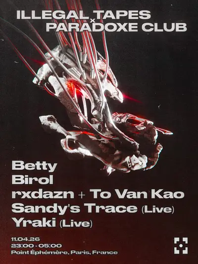 Illegal Tapes x Paradoxe Club - EDM event at Point Ephémère in Paris