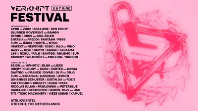 VERKNIPT Festival 2026 - Strijkviertel - 6 & 7 June - EDM event at Strijkviertel in Utrecht