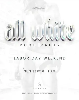 Labor Day Weekend Pool Party 2026 - Hotel Ziggy at Hotel Ziggy
