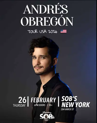 Andrés Obregón Andrés Obregón - EDM event at SOBs in New York City