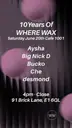 10 Years Of Where Wax - Cafe 1001