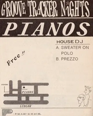 Groovetrackers Nights... feat. Sweater On Polo, Prezzo & Biker Jake at Pianos