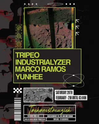 Amsterdam Techno Sessions with Tripeo & Industrialyzer at Toekomstmuziek