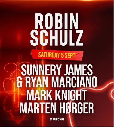 Pacha with Robin Schulz - EDM event at Pacha Ibiza in Ibiza