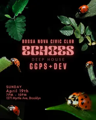 ECHOES ~ happy hour at Bossa Nova Civic Club ECHOES ~ happy hour at Bossa Nova Civic Club