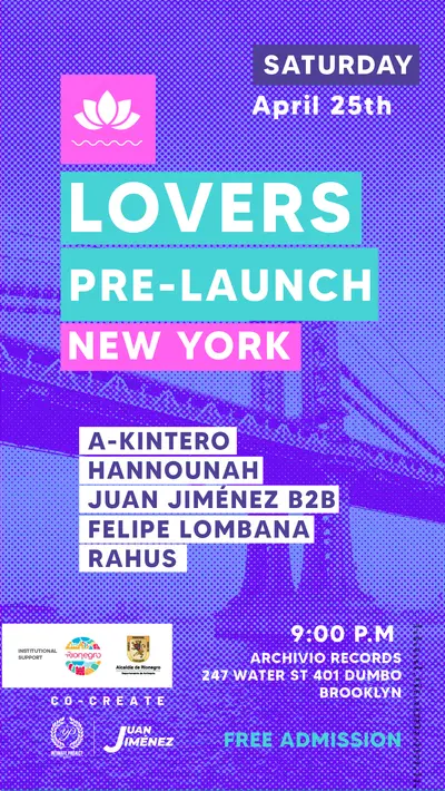 LOVERS (Col) - Pre-Launch NYC LOVERS (Col) - Pre-Launch NYC - EDM event at Archivio Records in New York