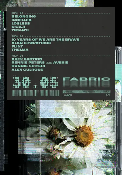 fabric: Innellea, Alan Fitzpatrick, THELMA, Losless, SKALA, Klint, Rennie Peters B2B Avesie - EDM event at fabric in London