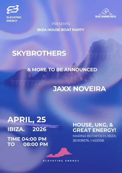 Elevating Ibiza House Boat Party - EDM event at Marina Botafoch in Ibiza