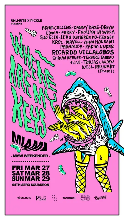 Where Are My Keys? MMW by Un_Mute & Pickle - EDM event at 94th Aero Squadron in Miami