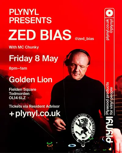 Plynyl presents - Zed Bias and MC Chunky - Jazz2Jungle - EDM event at The Golden Lion in Manchester