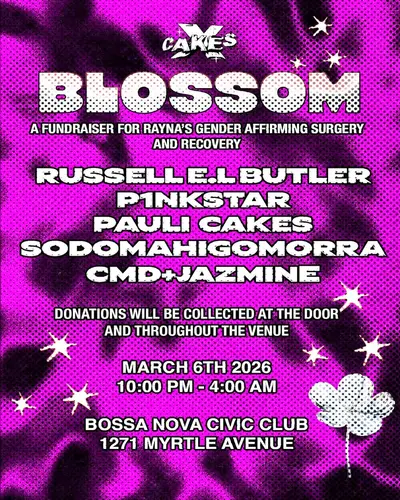 FUNDRAISER FOR RAYNA - RUSSELL E.L BUTLER PINKSTAR & MORE - EDM event at Bossa Nova Civic Club in New York
