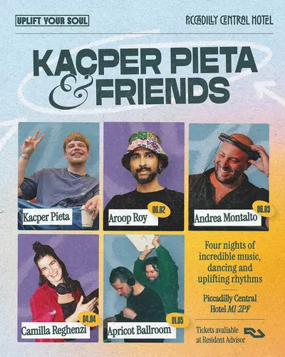 Kacper Pieta & Friends with Andrea Montalto  - EDM event at Piccadilly Central in Manchester
