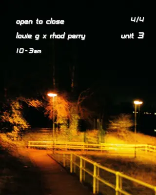 Open To Close with Jude Race at Unit3