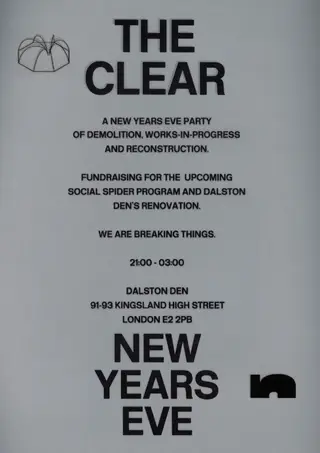 THE CLEAR at Dalston Den THE CLEAR at Dalston Den