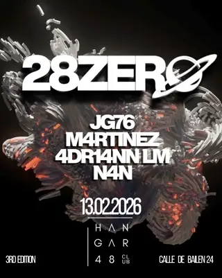 28ZERO: JG76, M4RTINEZ, 4DR14NN LM, N4N at Hangar48 Club 28ZERO: JG76, M4RTINEZ, 4DR14NN LM, N4N at Hangar48 Club