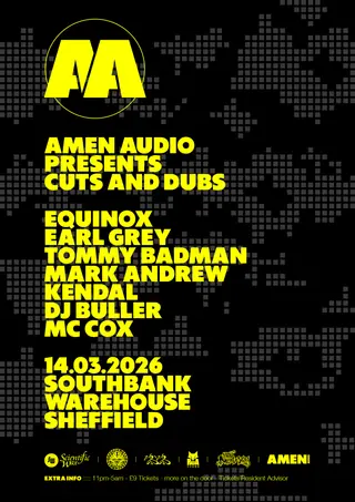 Amen Audio presents Cuts & Dubs at Southbank Warehouse