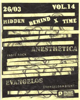 HIDDEN BEHIND X TIME VOL.14 – ANESTHETICA, EVANGELOS at Time is the new space