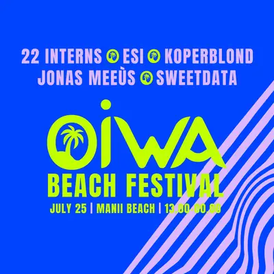 OIWA Beach Festival 2026 - EDM event at Manii Beach in Amsterdam