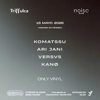 Noise Klub x Triffulca - Only Vinyl (Extended Time) at Specka Noise Klub x Triffulca - Only Vinyl (Extended Time) at Specka